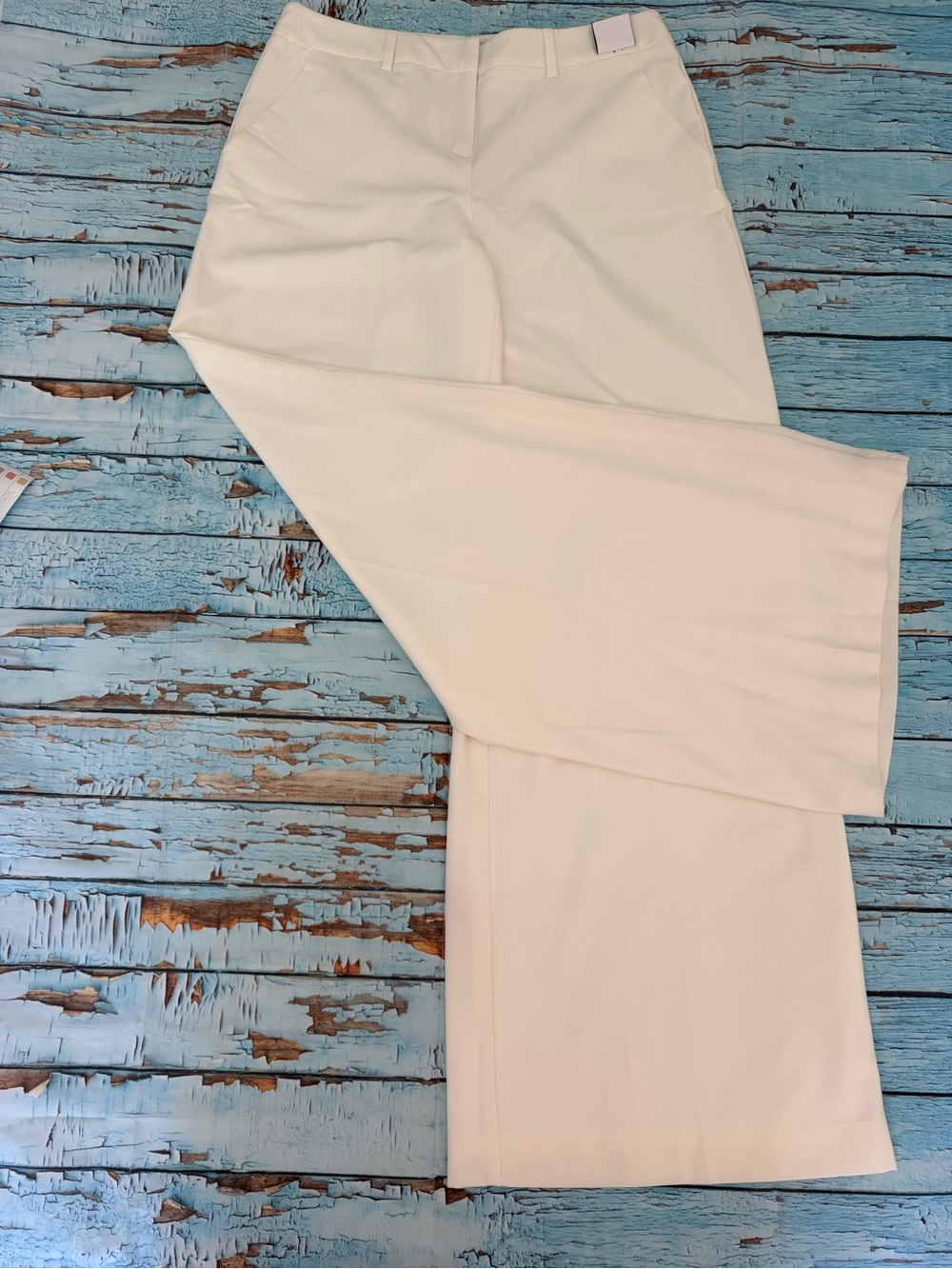 New York & Company White Wide-Leg Pants sz 8 new - Picture 14 of 16